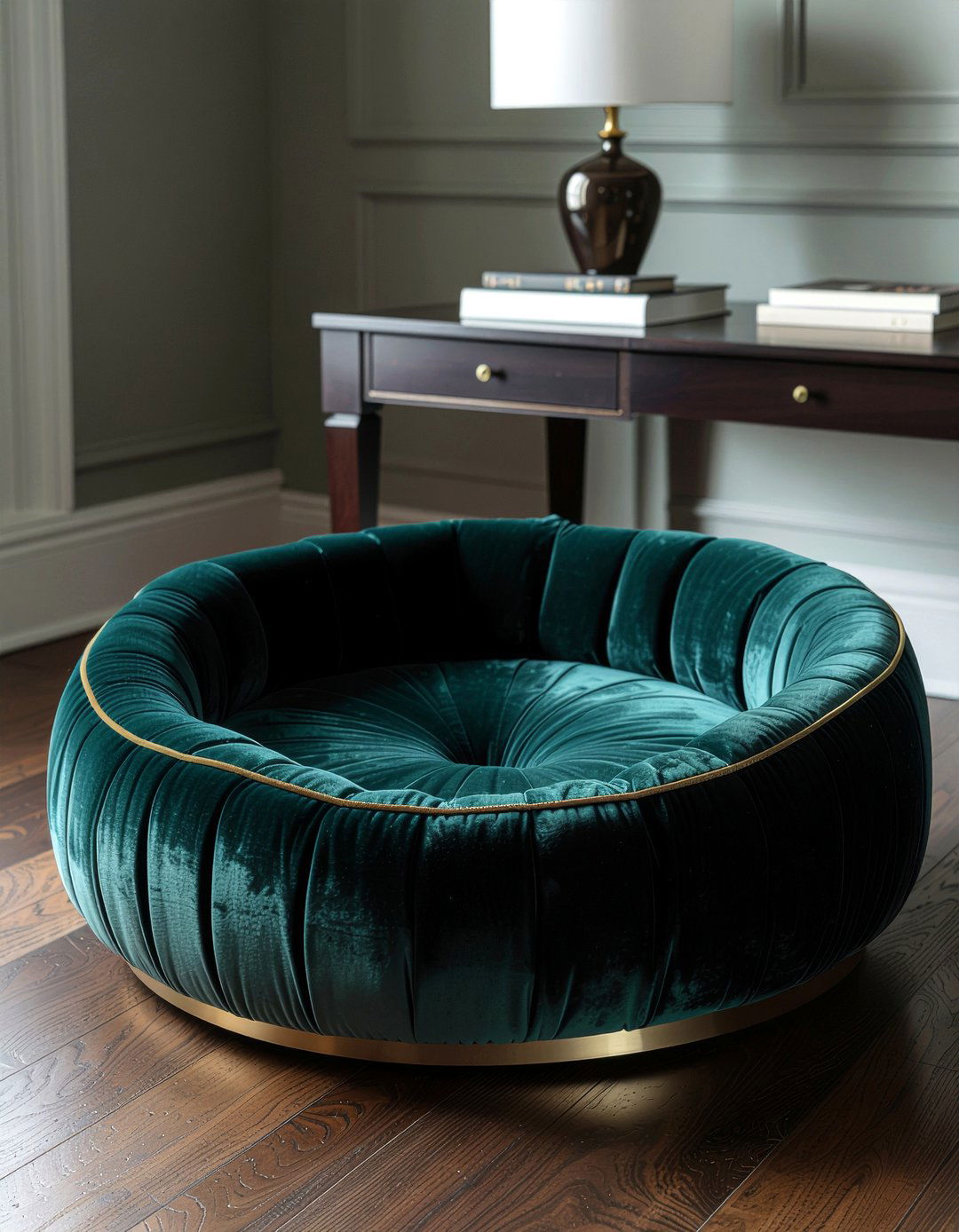 Luxury velvet cat bed - 30 pet bed ideas