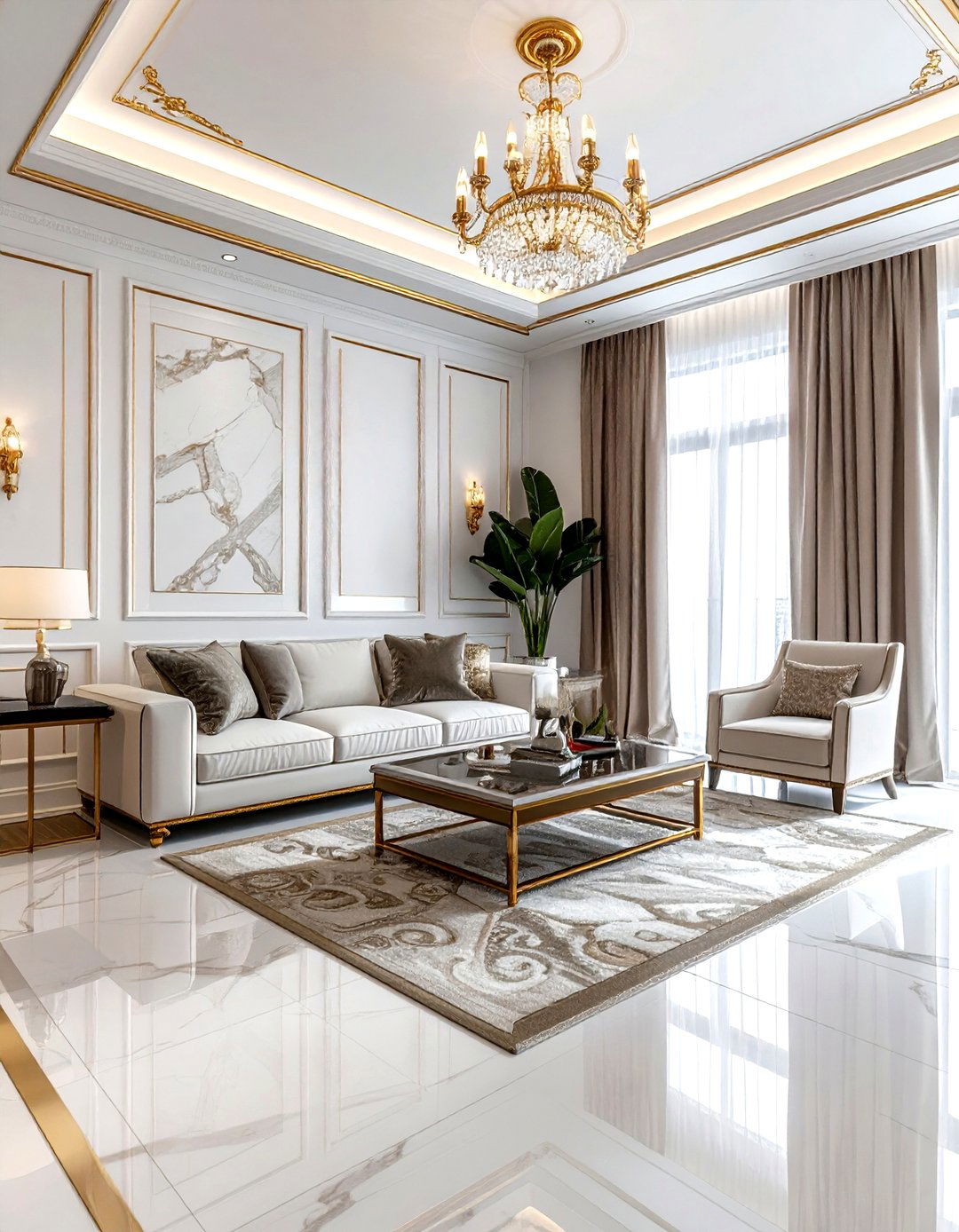 Luxury wainscoting - 30 living room wainscoting ideas