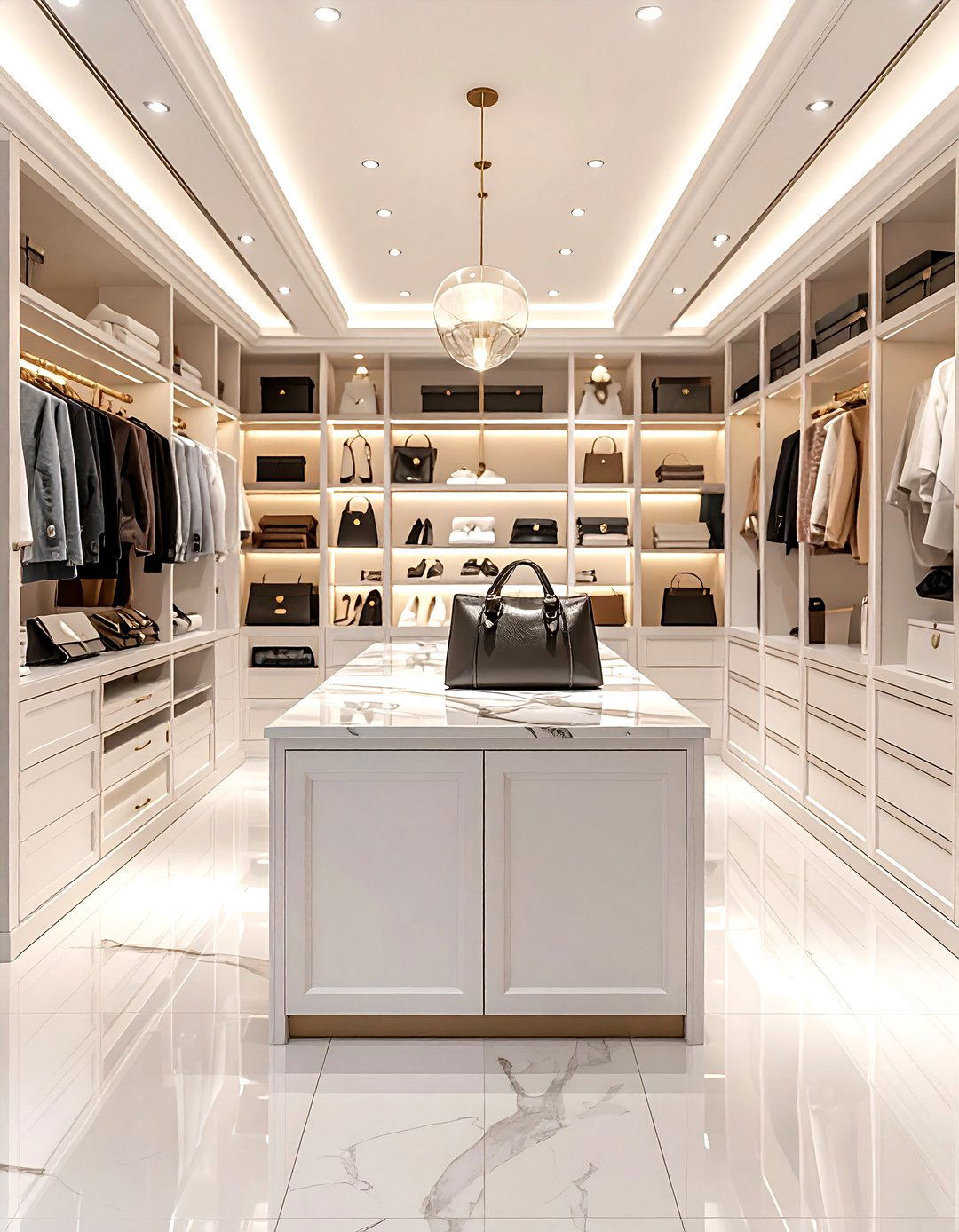 Luxury walk in closet - 30 high-end decor ideas