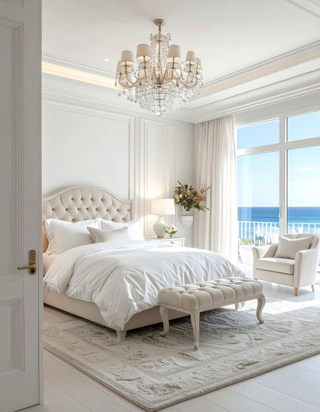 Luxury white coastal bedroom - 30 coastal white bedroom ideas
