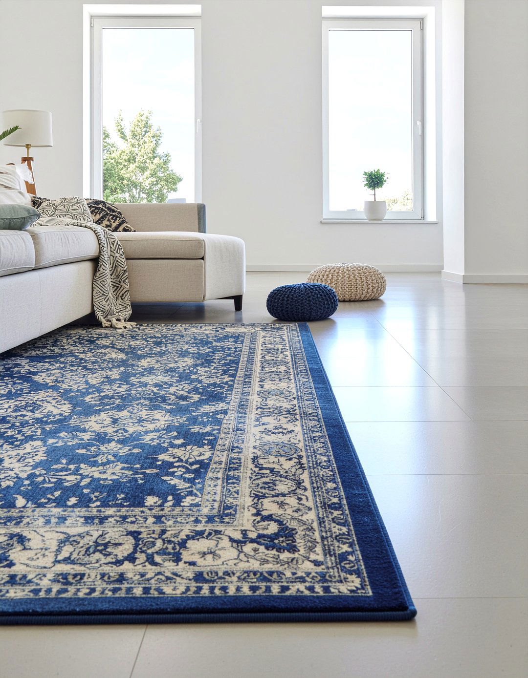 Machine Washable Rug - 30 toddler friendly living room ideas