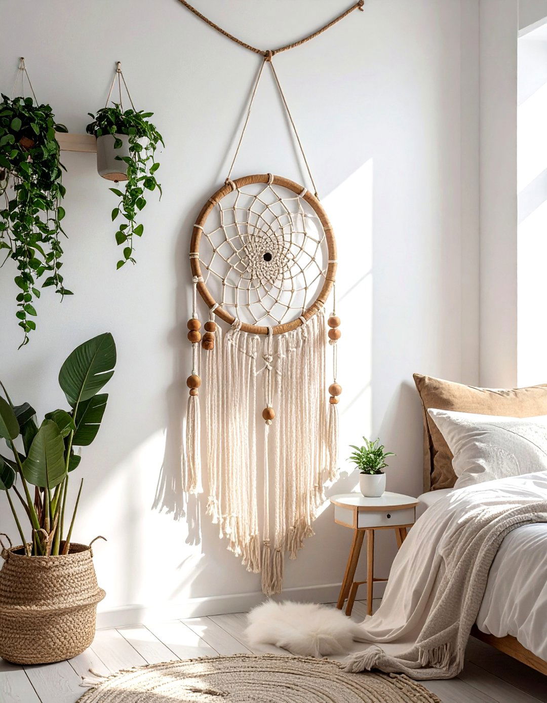Macrame Dream Catcher - 30 macrame ideas
