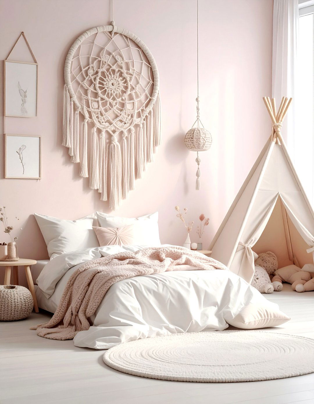 Macrame Dreamcatcher Wall Hanging - 30 macrame wall hanging ideas