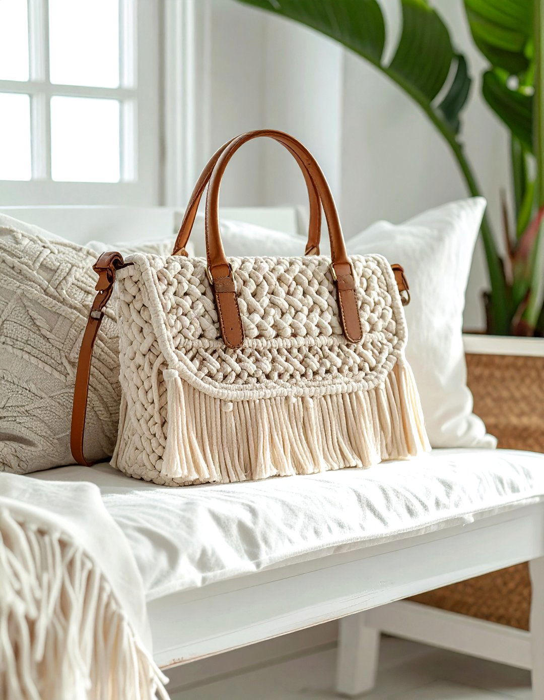 Macrame Handbag - 30 macrame ideas