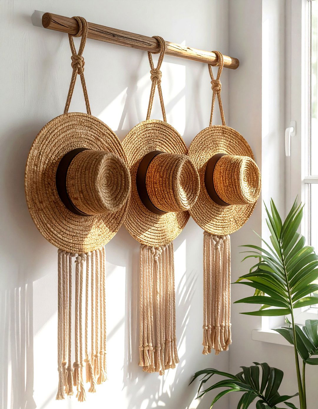 Macrame Hat Hanger - 30 macrame ideas