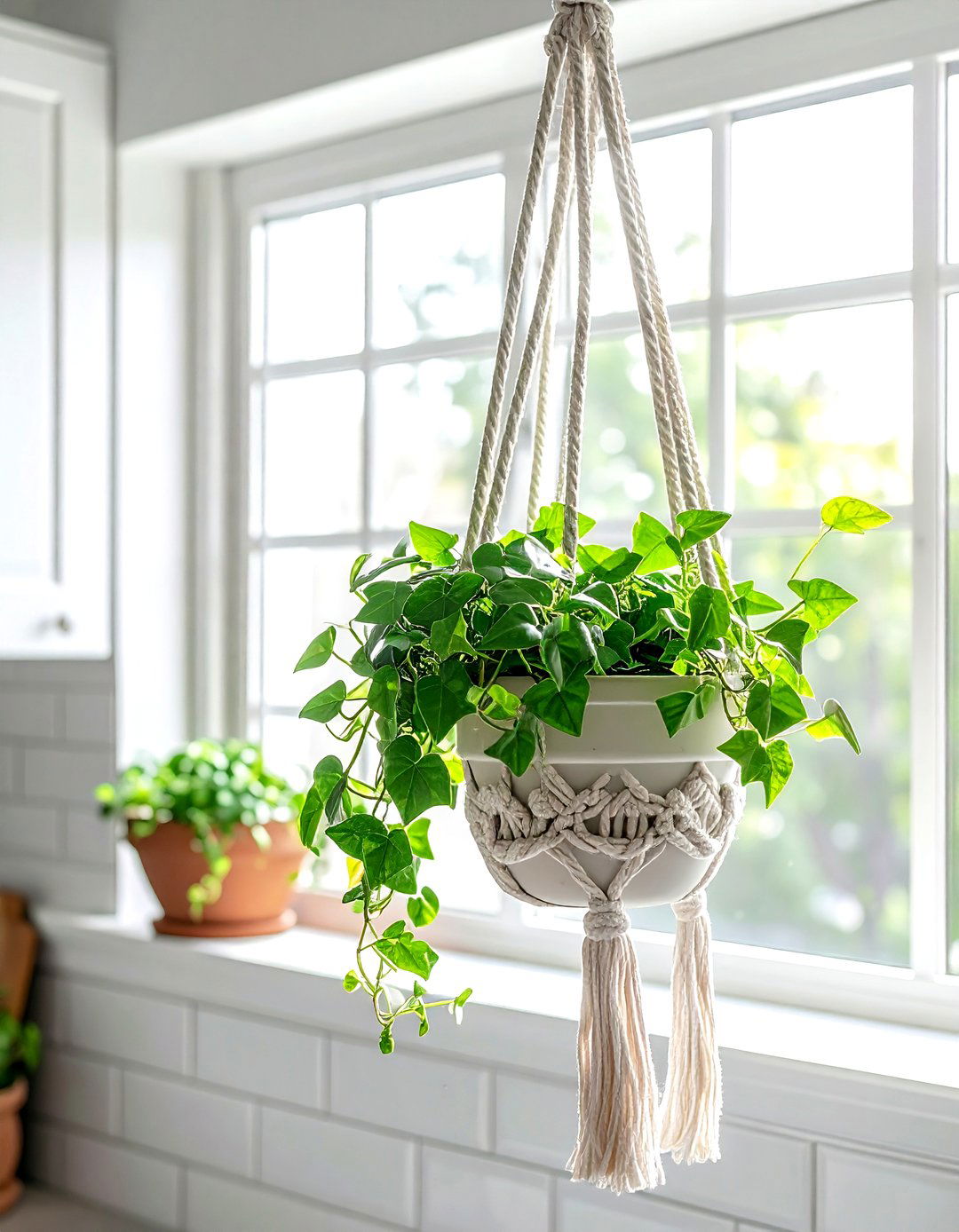 Macrame Plant Hanger - 30 desert decor ideas