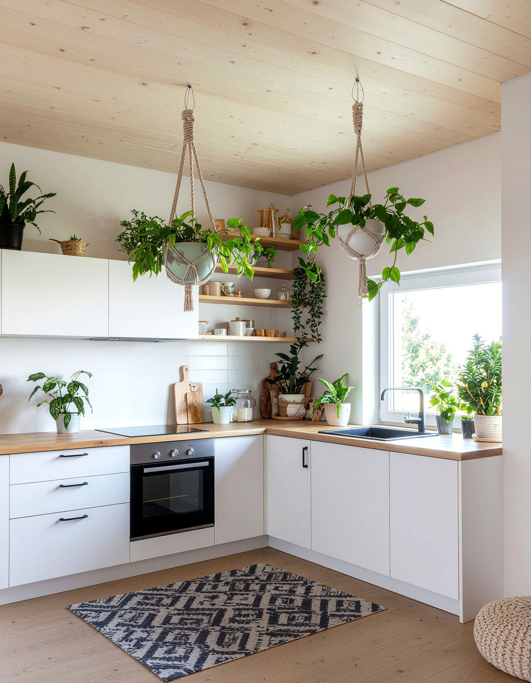 Macrame Plant Hangers Kitchen Ceiling - 30 hanging plant kitchen ideas