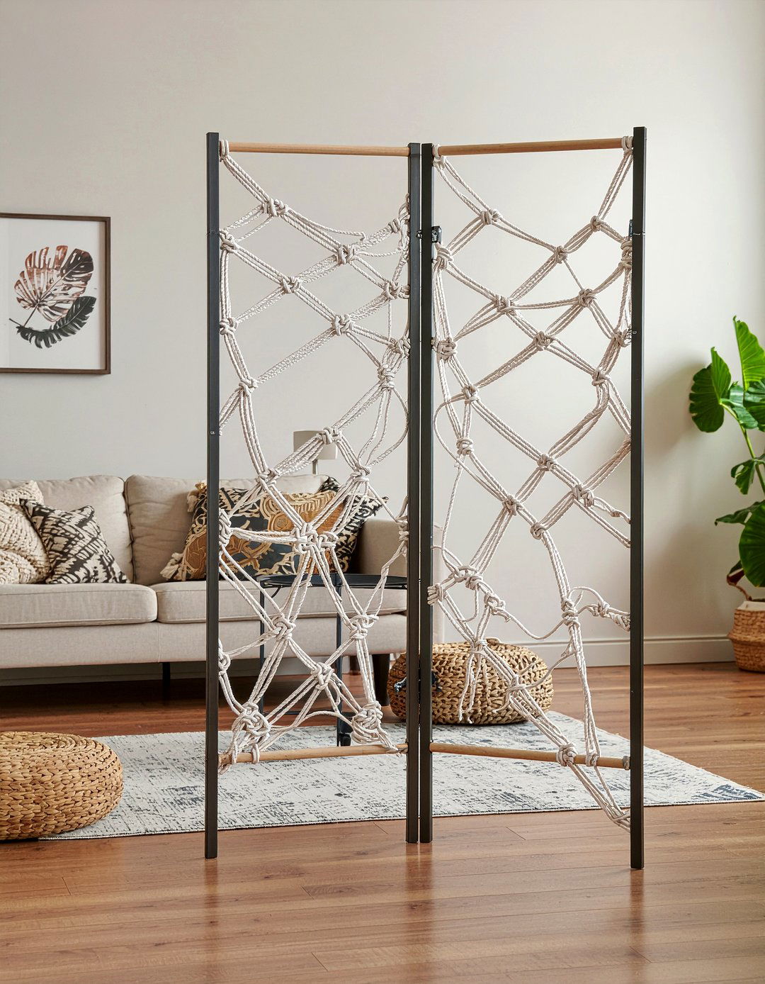 Macrame Room Divider - 30 living room room dividers