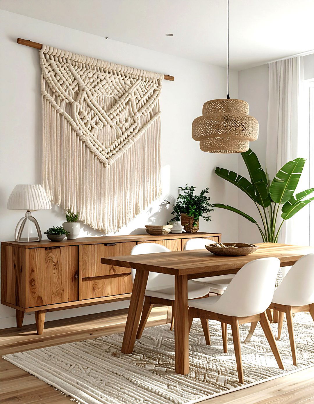 Macrame Wall Hanging - 30 dining room soft settings