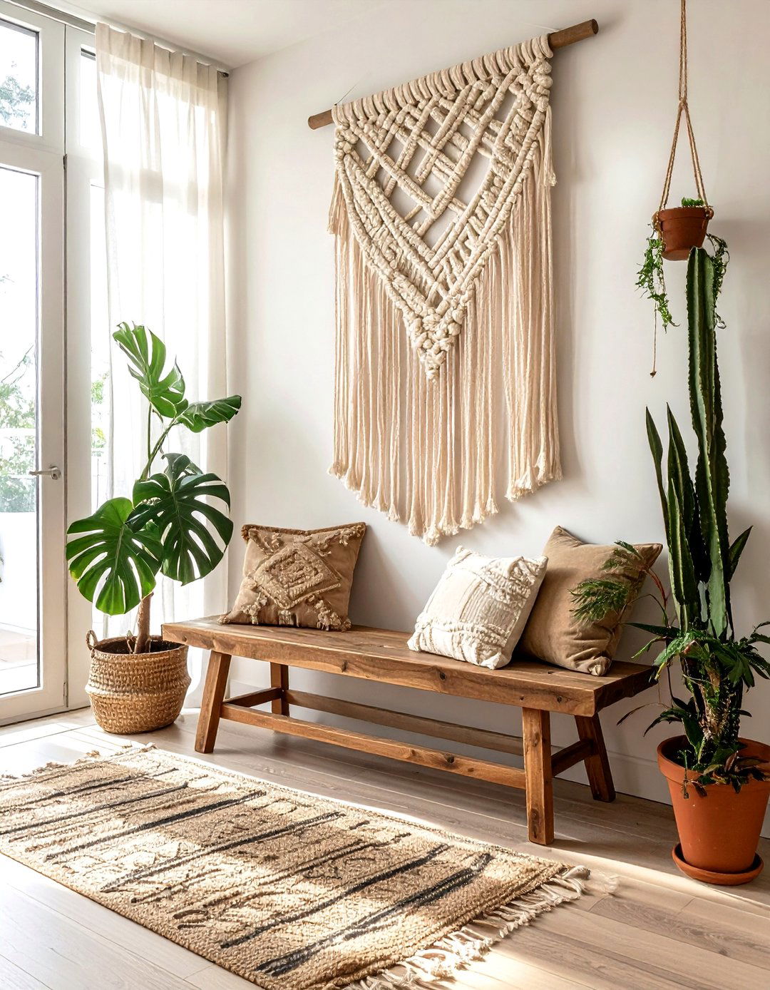 Macrame Wall Hanging - 30 living room wall ideas