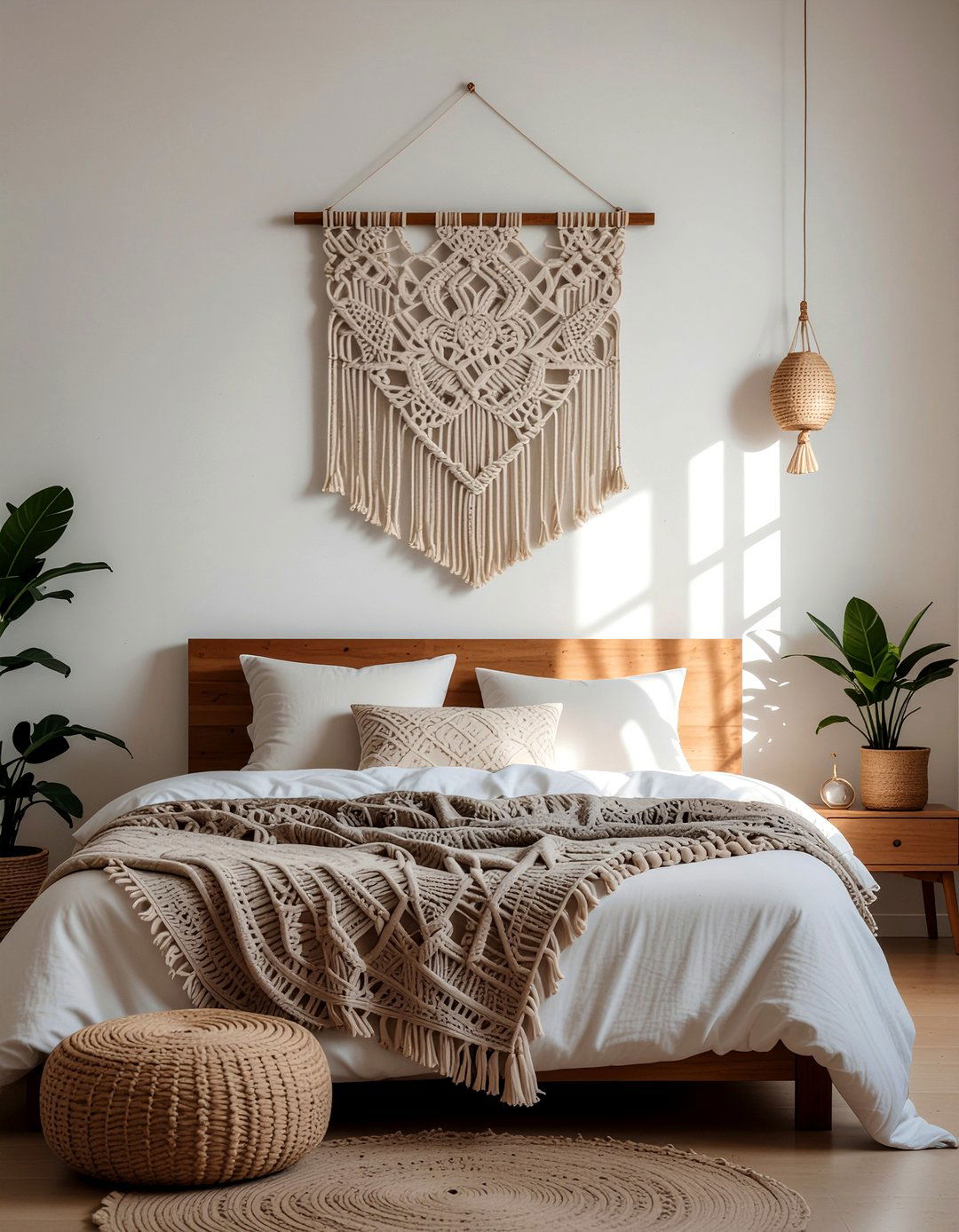 Macrame Wall Hanging - 30 Mexican bedroom ideas