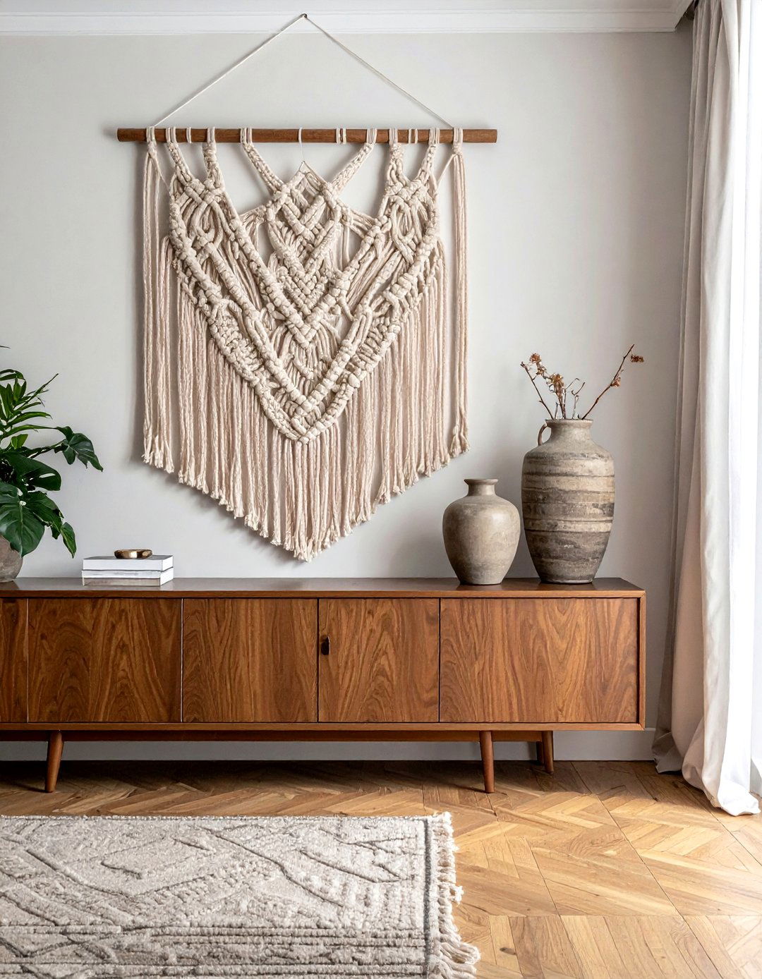 Macrame Wall Hanging - 30 Palm Springs decor ideas
