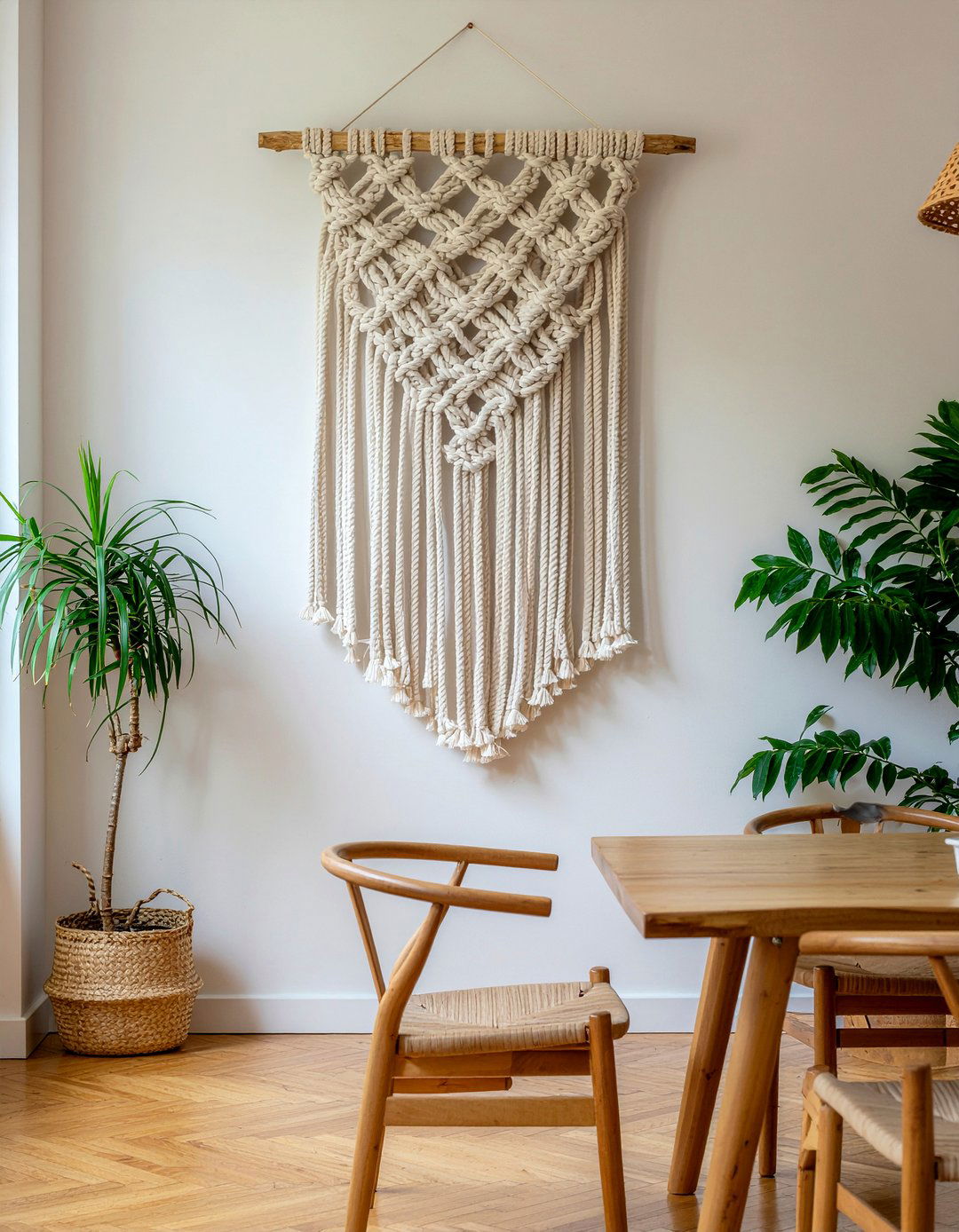 Macrame Wall Hanging - 30 retro dining room ideas