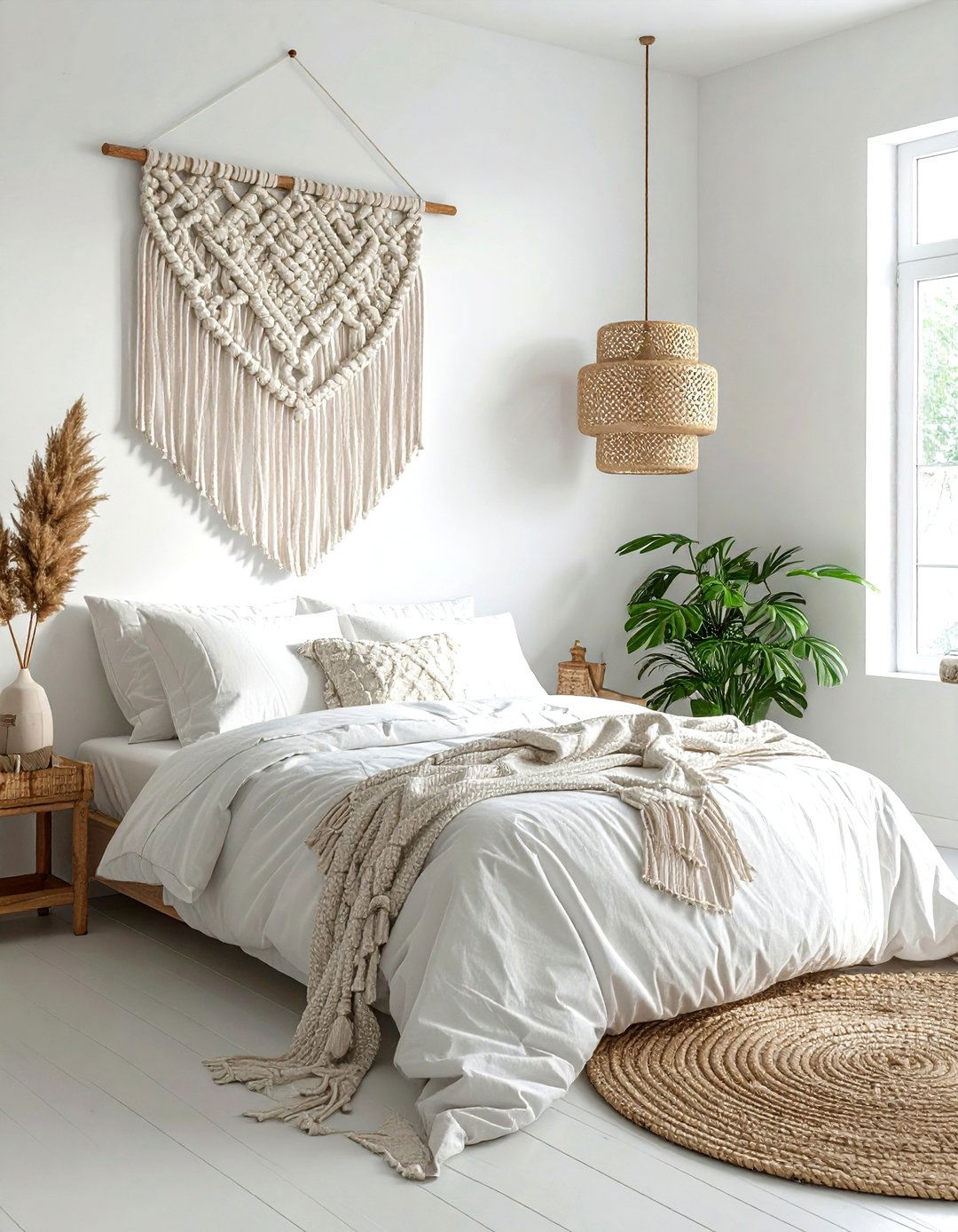 Macrame Wall Hanging - 30 thrifted bedroom ideas