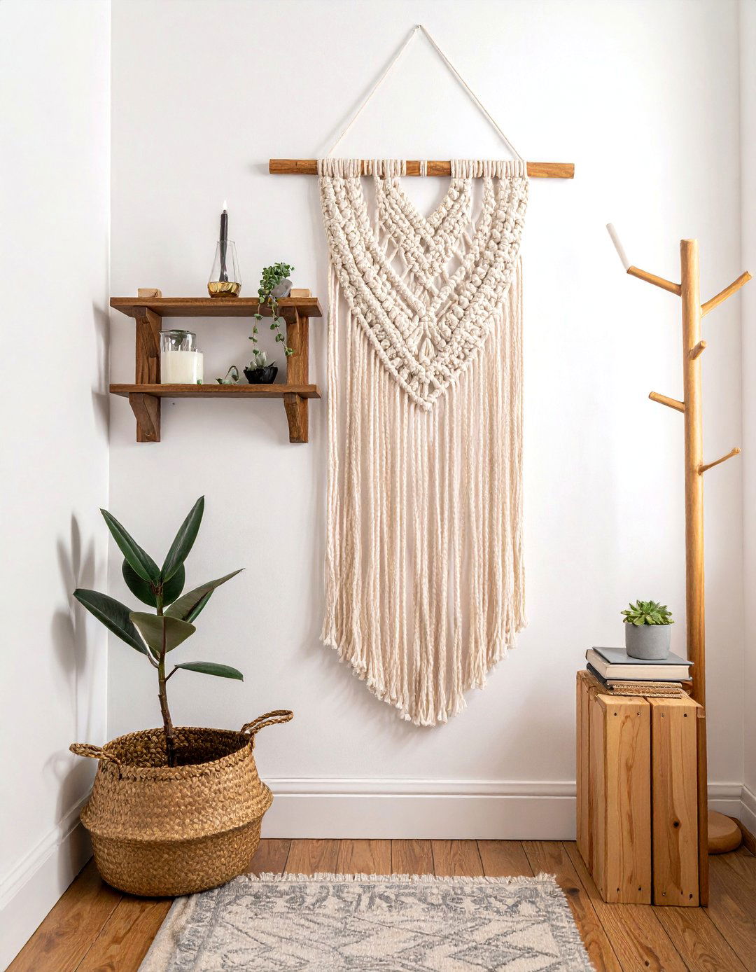 Macrame Wall Hanging With Shelf - 30 macrame wall hanging ideas