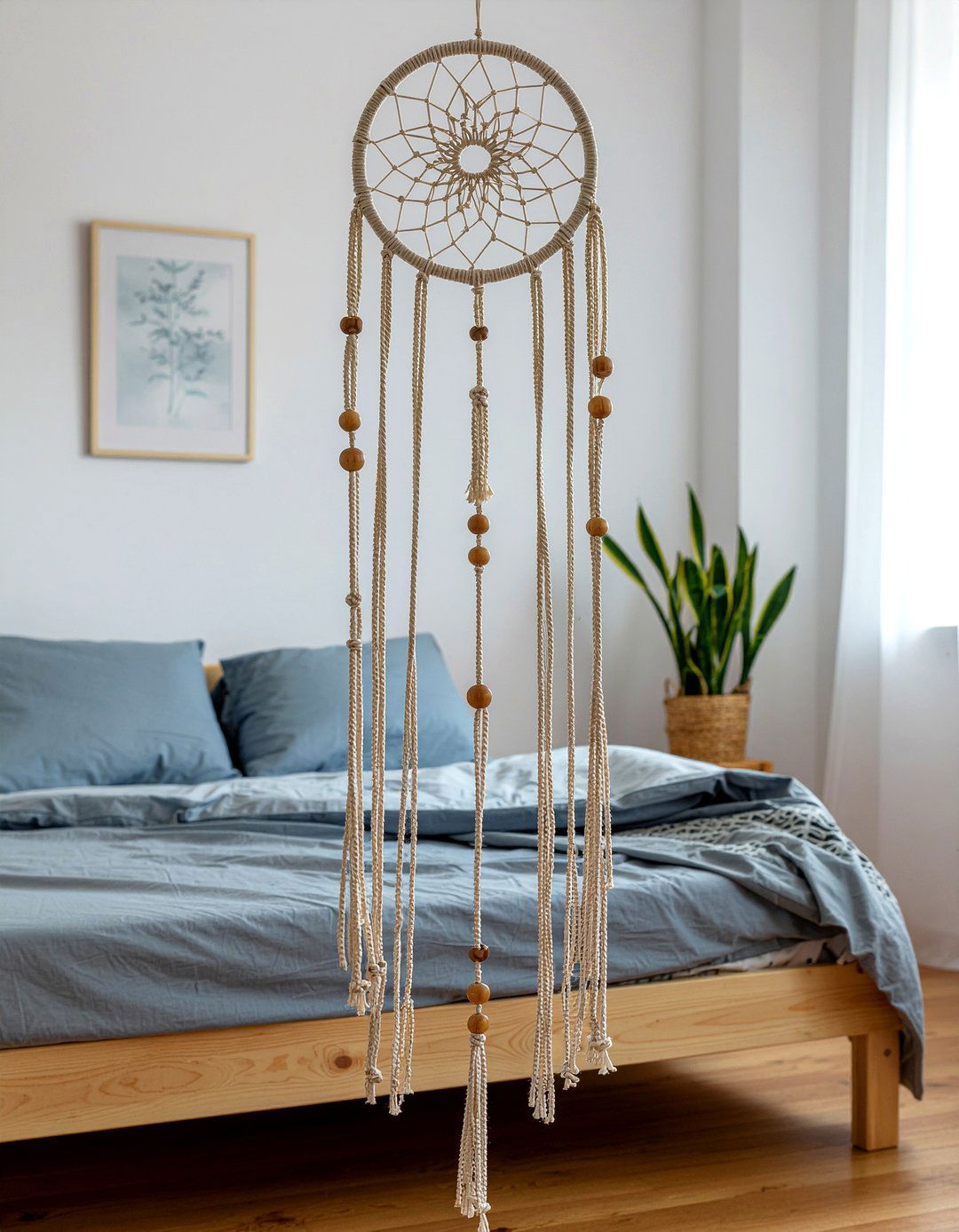Macrame dreamcatcher - 30 macrame bedroom ideas
