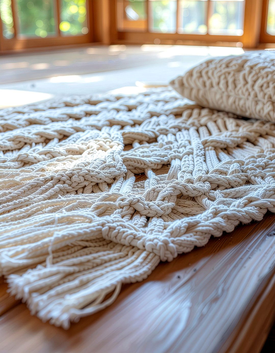 Macrame fringe blanket - 30 living room throws