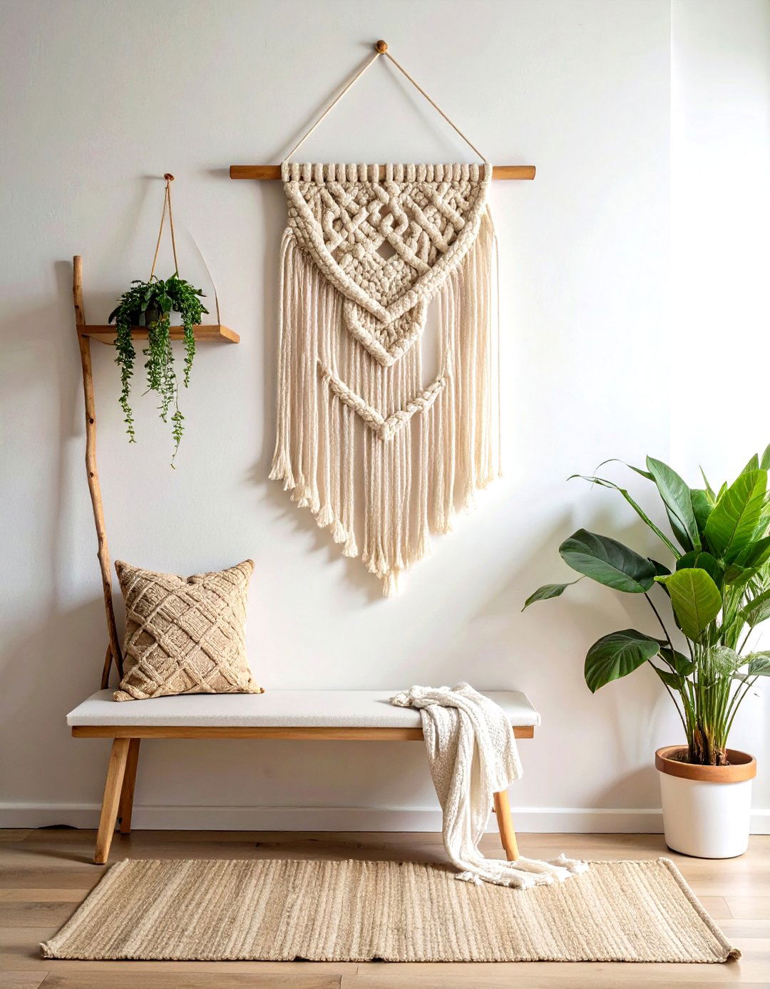 Macrame wall hanging - 30 cozy decor ideas