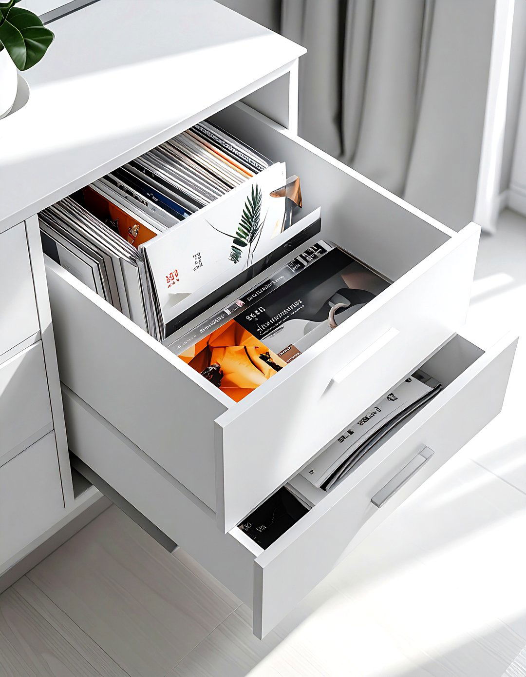 Magazine Drawer Organizer Rack - 30 living room drawer organization ideas