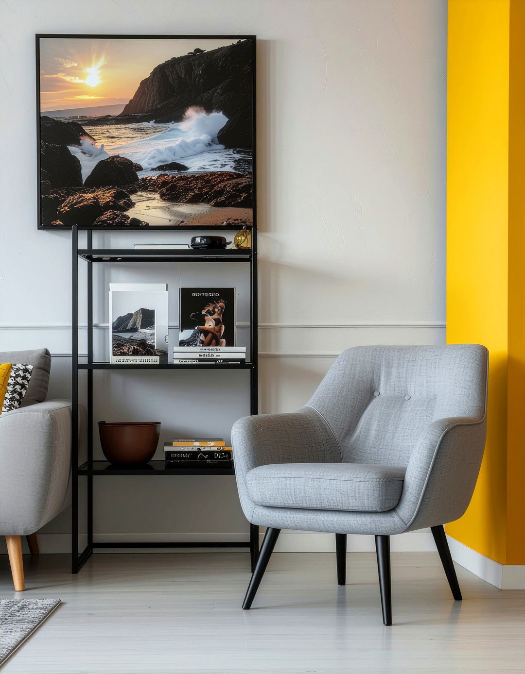 Magazine Rack Display - 30 living room vignette ideas