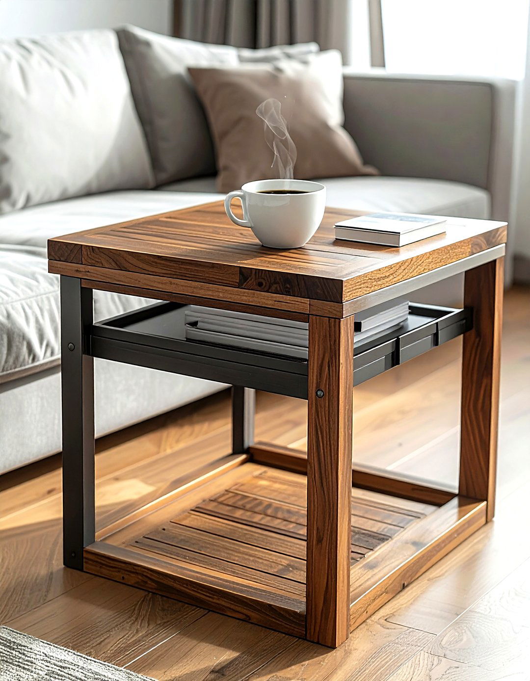 Magazine Rack Side Table - 30 living room magazine rack ideas