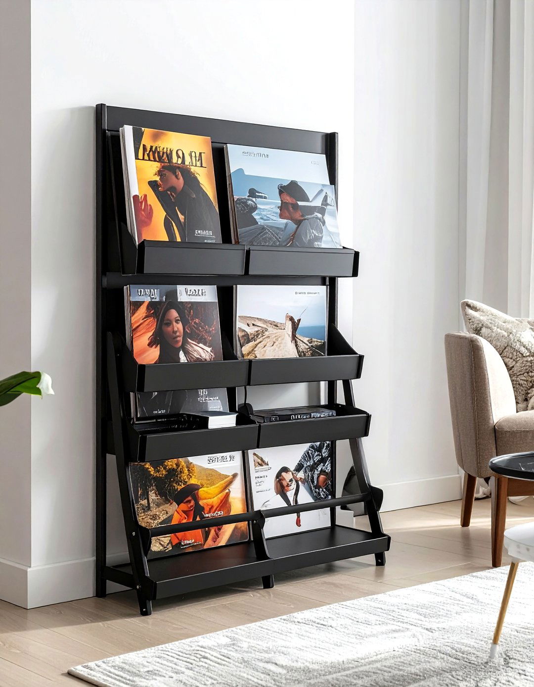 Magazine wall rack - 30 magazine decor ideas