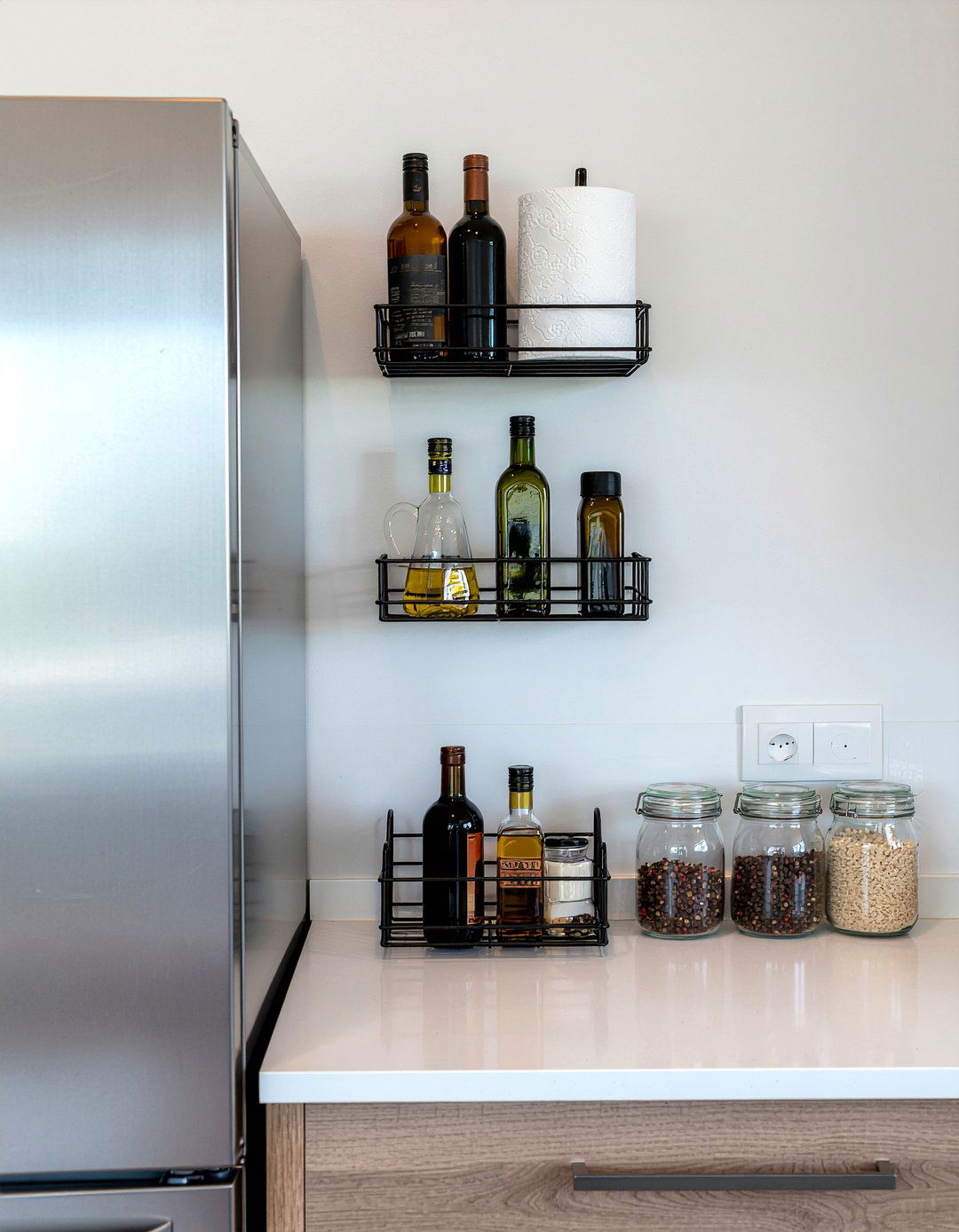 Magnetic Fridge Side Rack - 30 kitchen organization ideas