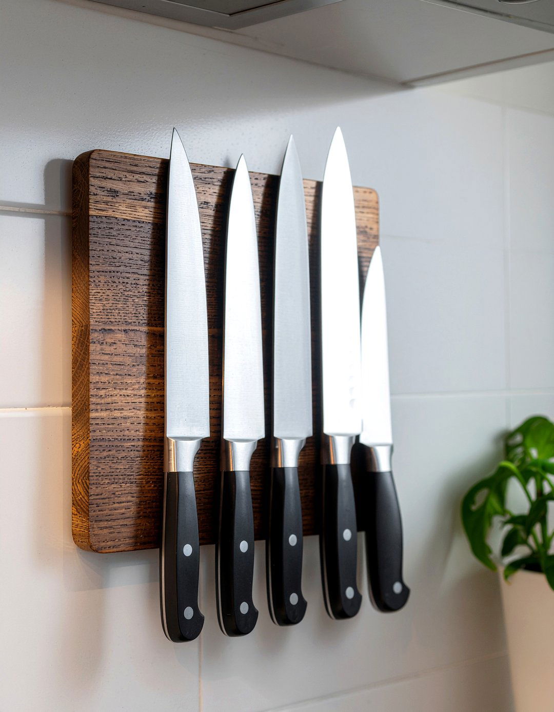 Magnetic Knife Strip - 30 kitchen facelift ideas