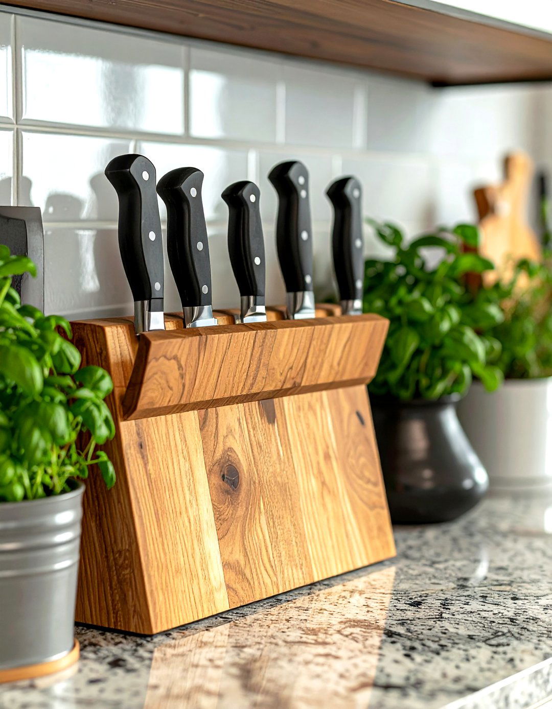 Magnetic Knife Strip - 30 kitchen ergonomic ideas