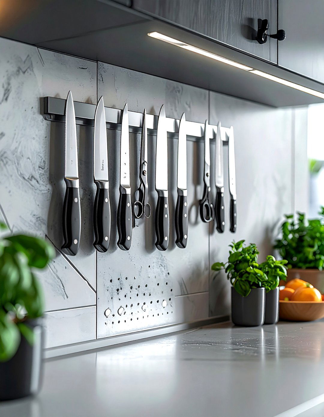 Magnetic Knife Strip For Hanging Kitchen Scissors - 30 magnetic knife strip kitchen ideas