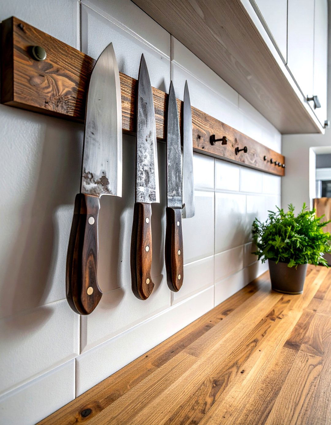 Magnetic Knife Strip For Heavy Meat Cleavers - 30 magnetic knife strip kitchen ideas