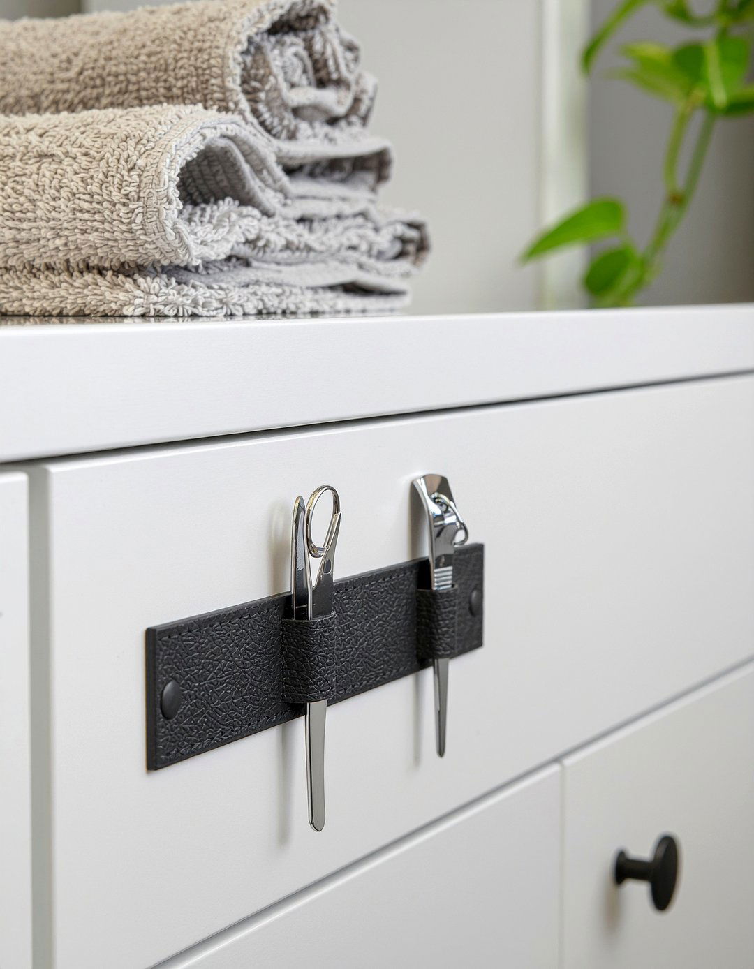 Magnetic Organizer Strip - 30 bathroom storage ideas