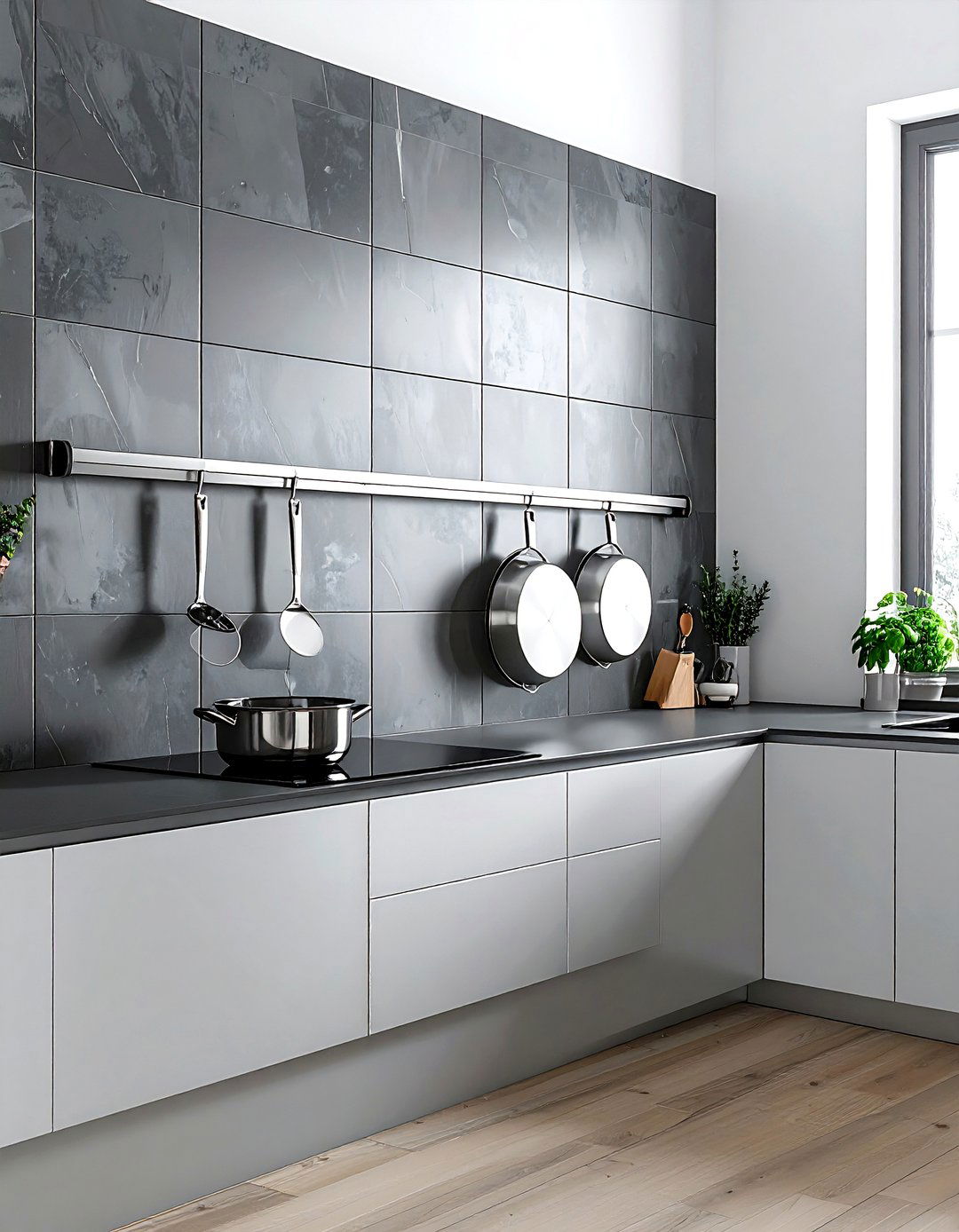 Magnetic Pot Strip - 30 wall pot rack kitchen ideas