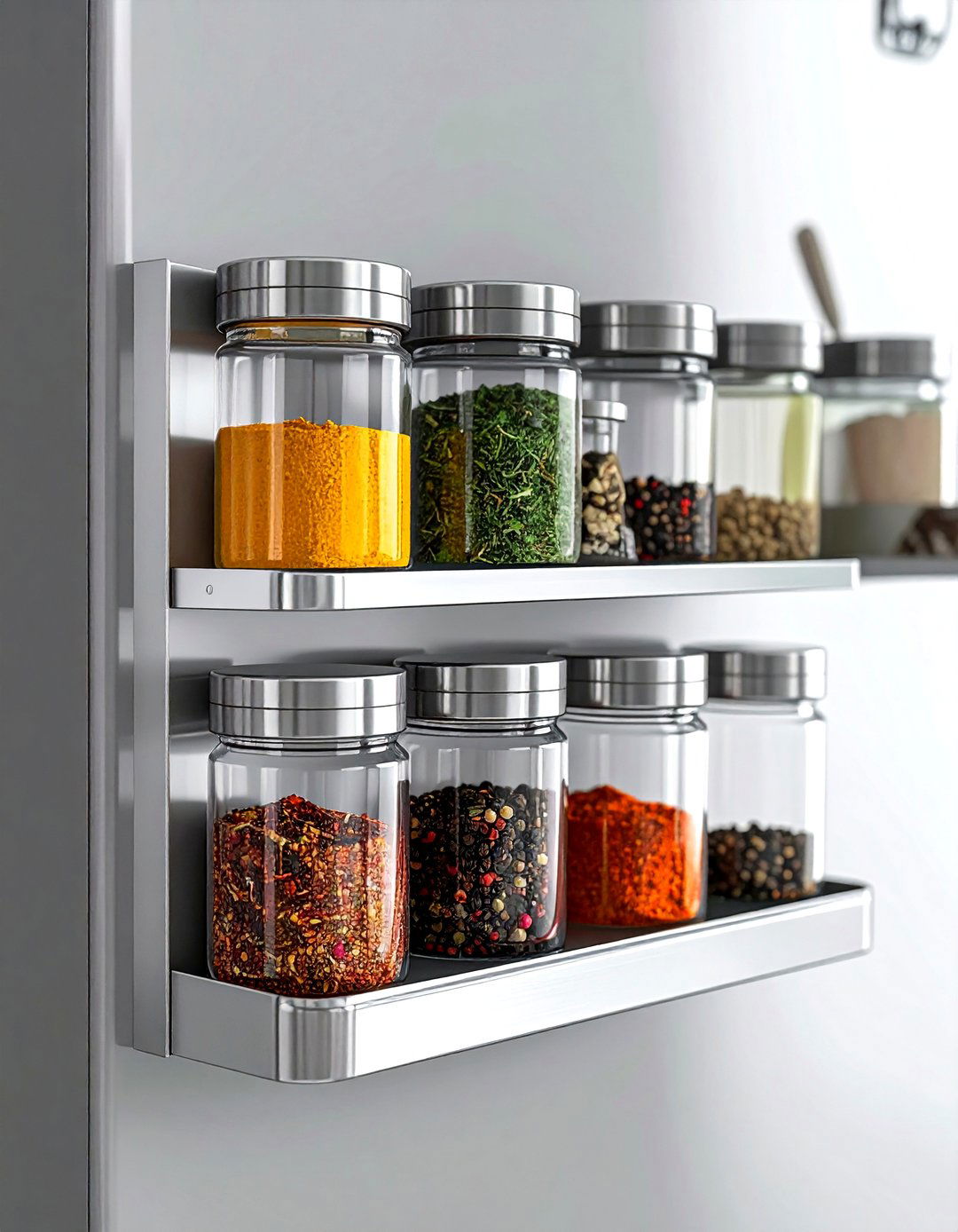Magnetic Spice Rack - 30 space-saving kitchen ideas