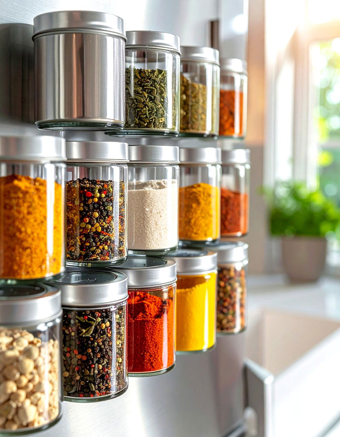 Magnetic Spice Tins - 30 small kitchen storage ideas