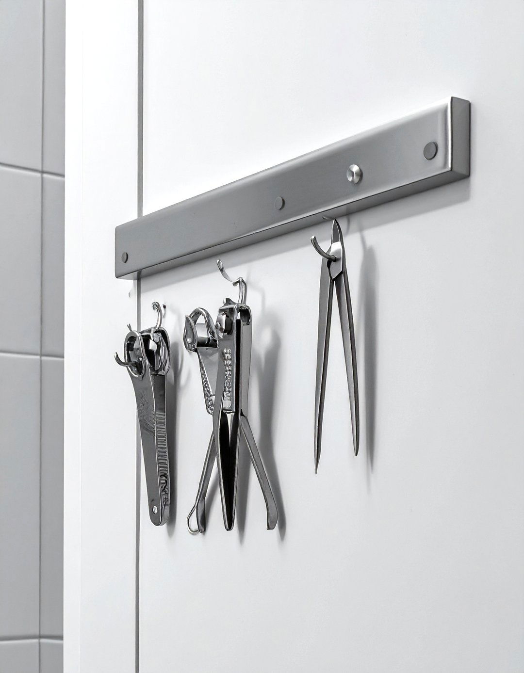 Magnetic Strip For Bathroom Tools - 30 bathroom storage tips