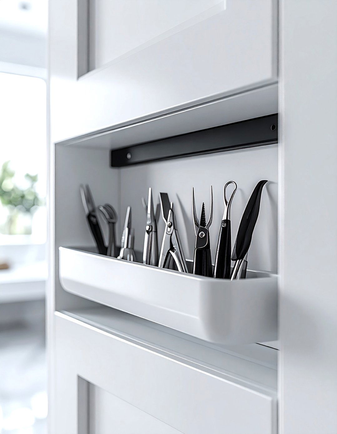 Magnetic Strip For Tweezers - 30 bathroom cabinet storage ideas