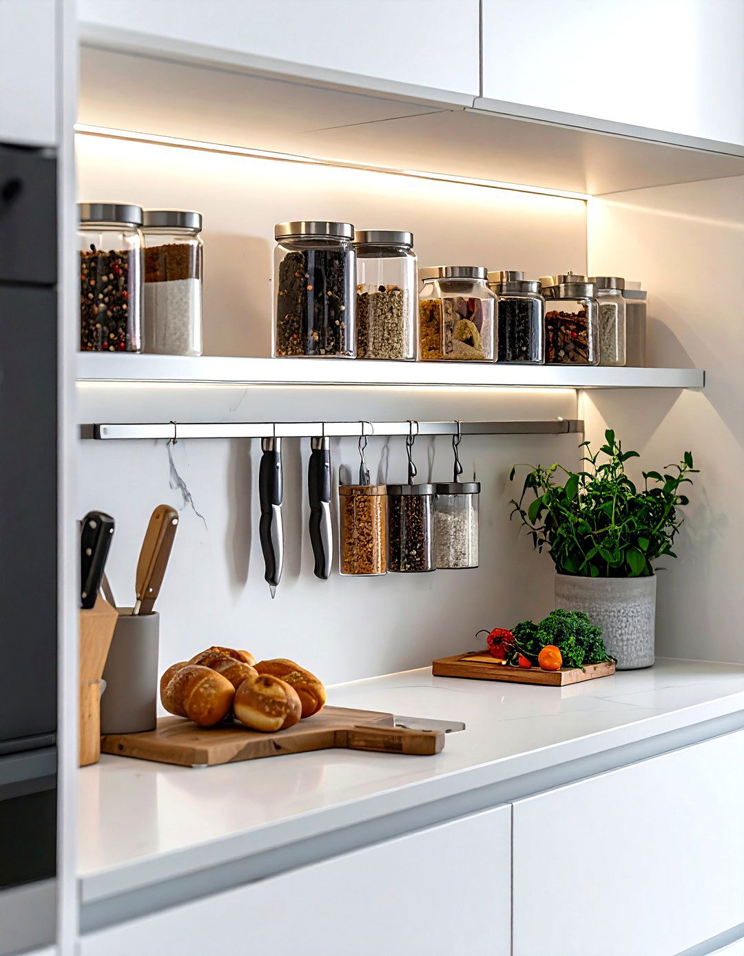 Magnetic Strip Storage - 30 kitchen closet organization