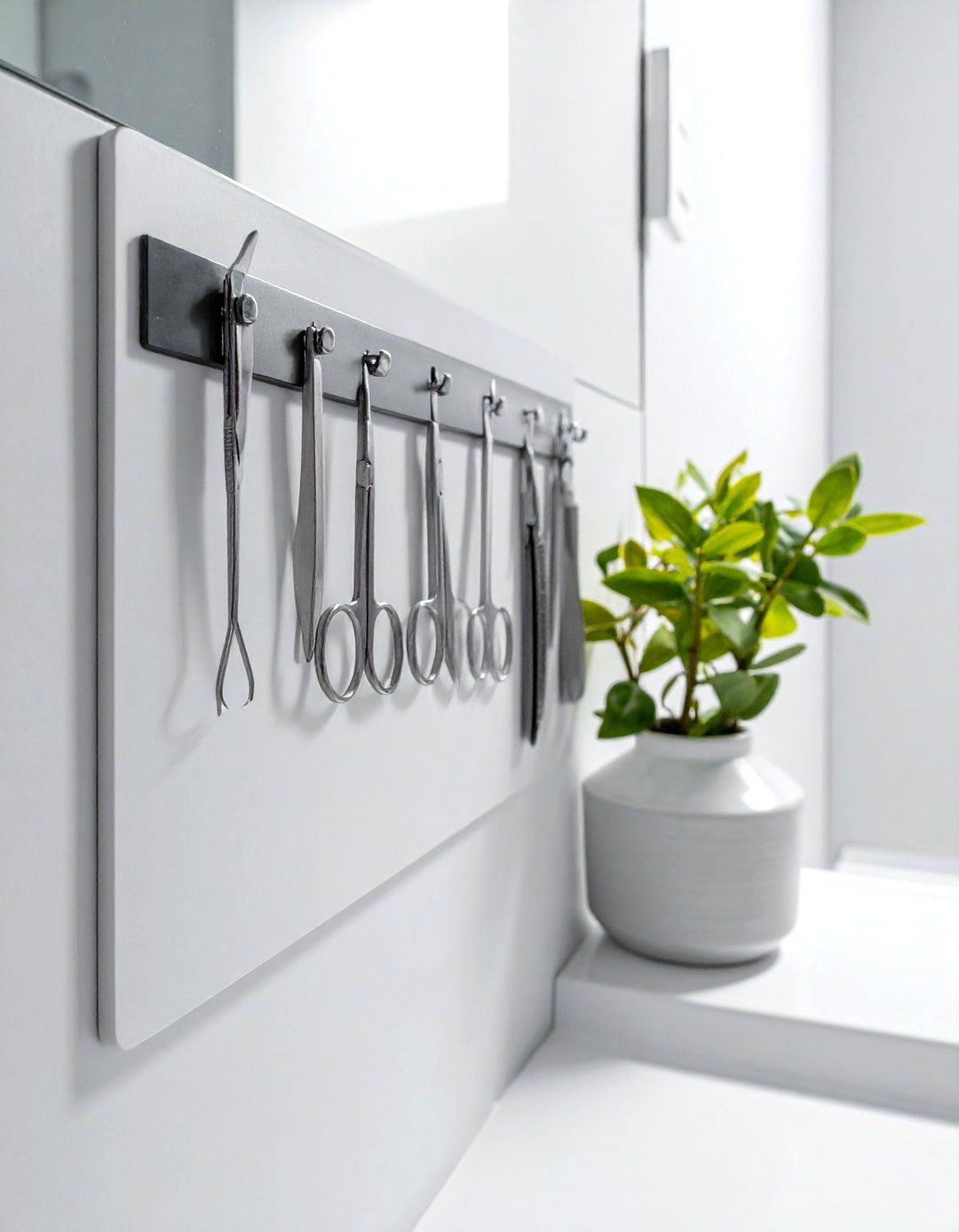 Magnetic Tool Strip - 30 bathroom unconventional storage ideas