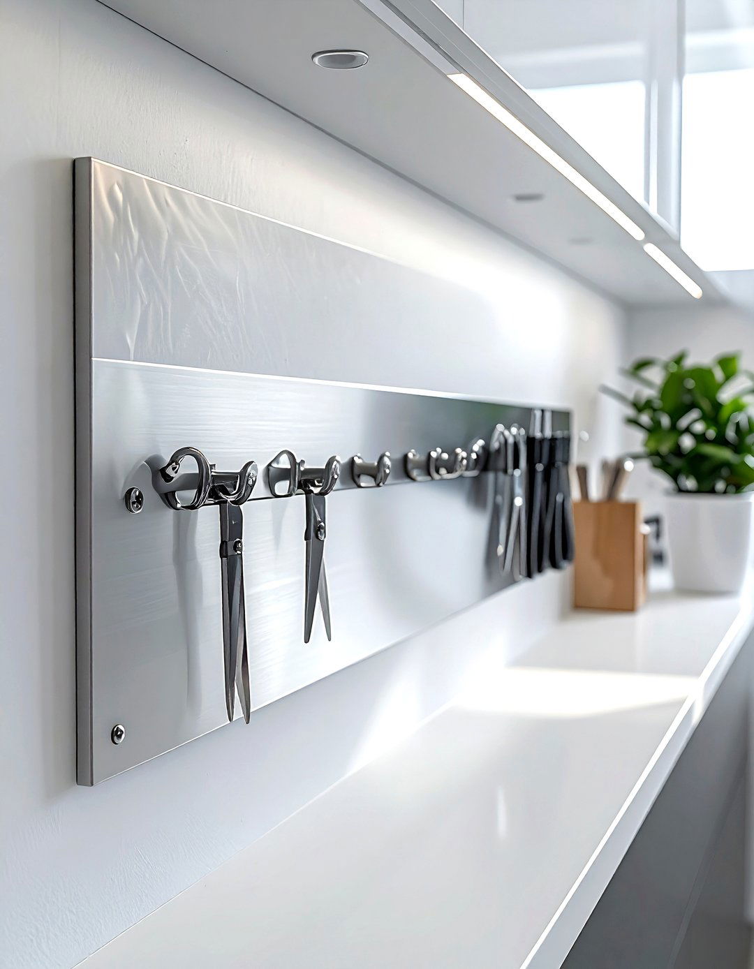 Magnetic Tool Strip - 30 desk organization ideas