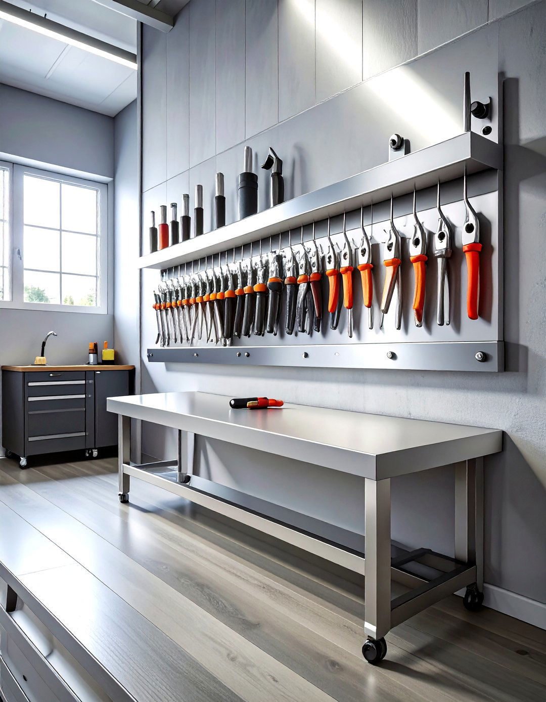 Magnetic Tool Strip - 30 garage storage ideas