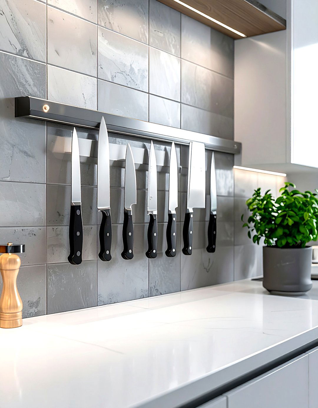 Magnetic Tool Strip - 30 kitchen workstation ideas