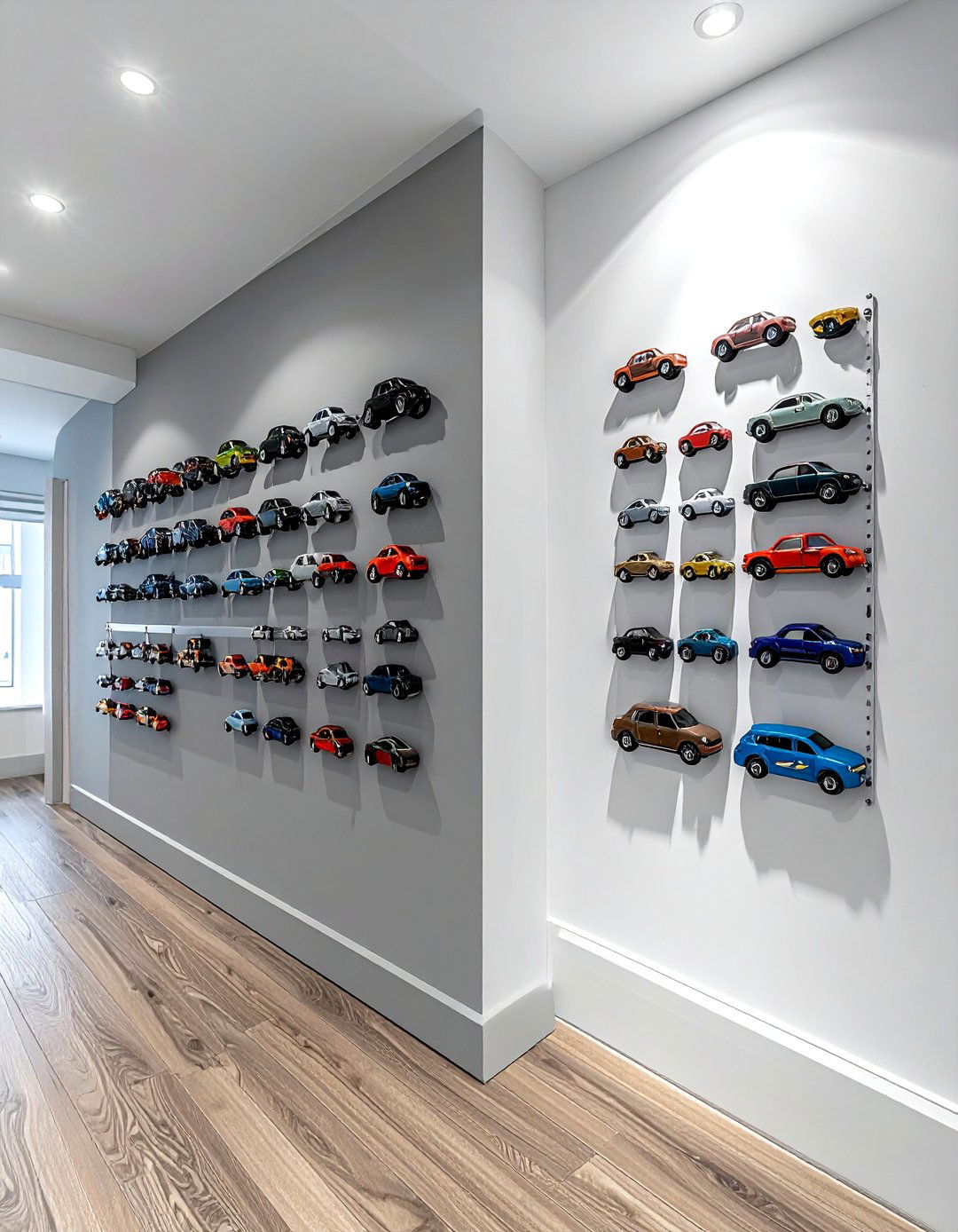 Magnetic Toy Strips - 30 playroom organization ideas