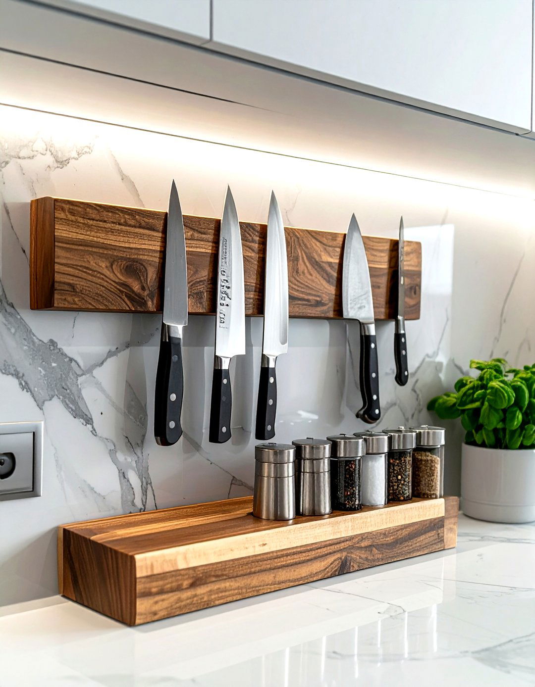Magnetic Wall Storage Station - 30 kitchen storage solutions