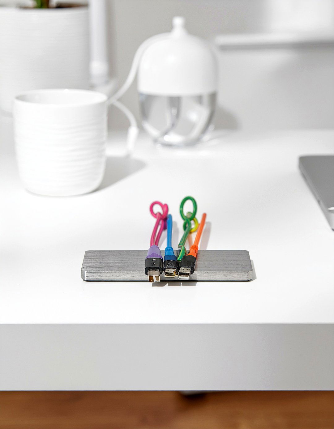 Magnetic cable holder - 30 bedroom cable organizers