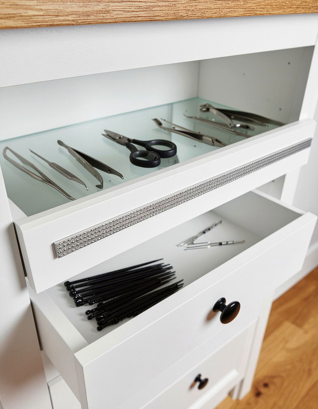 Magnetic medicine cabinet strip - 30 bathroom innovative storage ideas