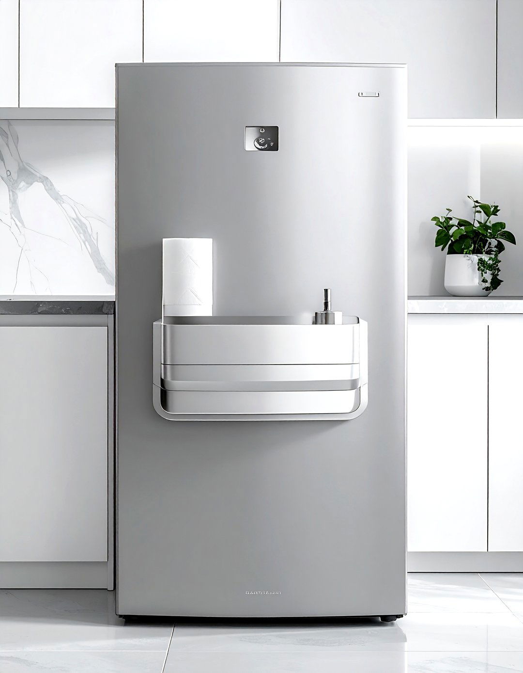 Magnetic paper towel holder - 30 kitchen space saving ideas