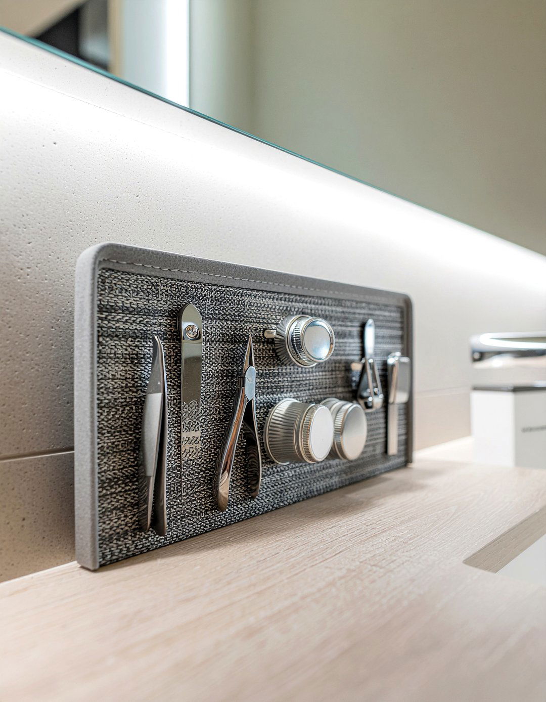 Magnetic spice rack for bathroom - 30 small bathroom storage ideas