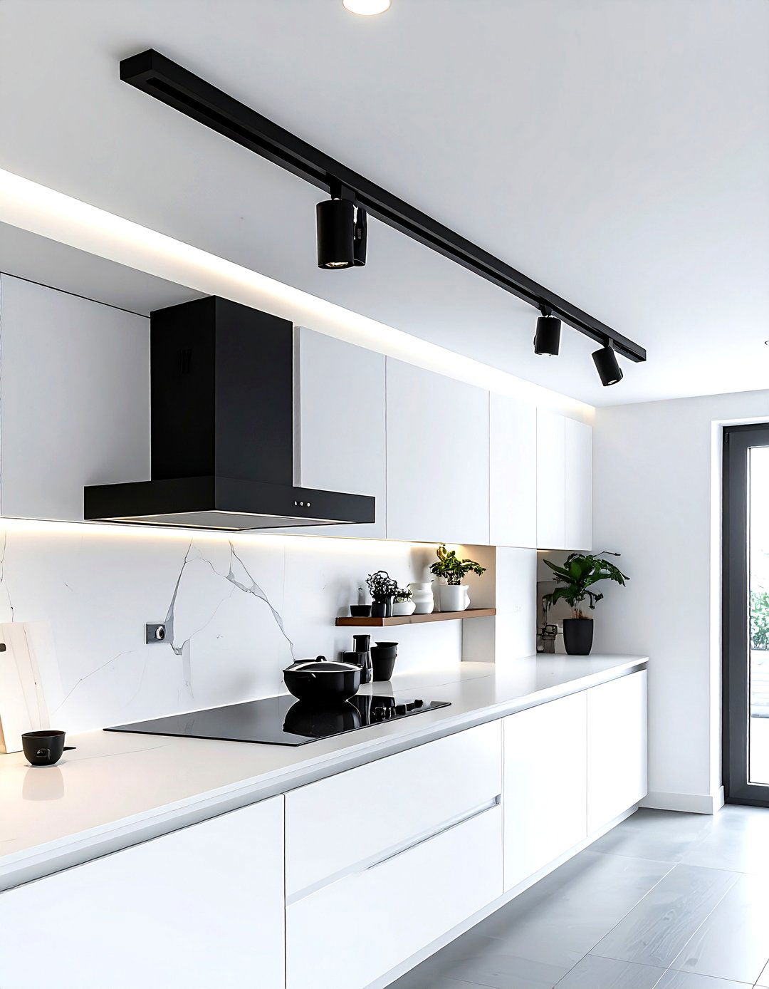 Magnetic track light - 30 kitchen accent lighting ideas