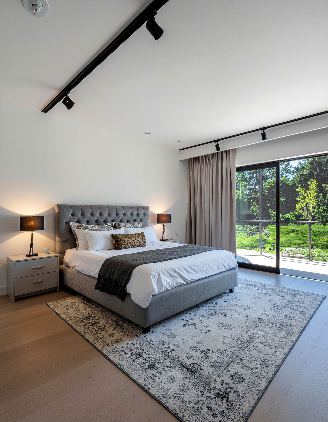 Magnetic track lighting bedroom - 30 bedroom track lighting ideas